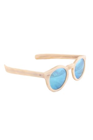 Occhiali da sole artigianali bianchi Capri People | BOTTEGHE M0321BAINCO